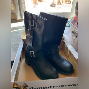Element Black Motorcycle Boots